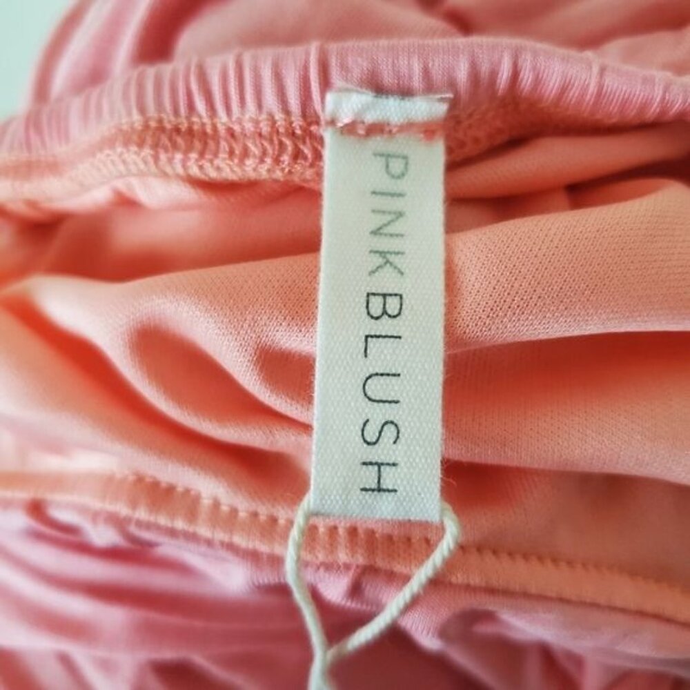 Pinkblush maternity maxi dress Pink Strapless Open Photoshoot Size XL New - Picture 9 of 13